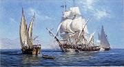 unknow artist Seascape, boats, ships and warships. 99 USA oil painting artist